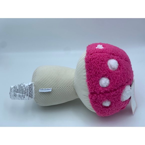 Cupcakes & Cashmere Hot Pink Mushroom Plush Decorative Throw Pillows Set of 2 - Picture 11 of 11